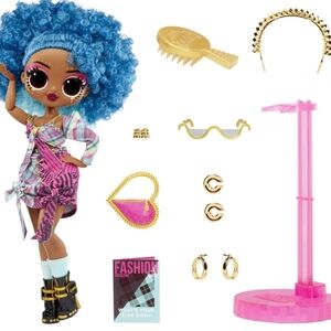 👑L.O.L. Surprise! Fashion Doll with Blue Hair and Pink Accessories